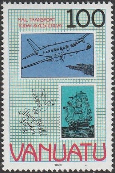 Old Post ship, Modern Postal Airplane