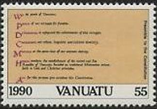 Stamp, Preamble to the Constitution, Vanuatu,  