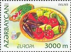 Stamp, Vegetable dolmasy, Azerbaijan,  , Europe, Gastronomy