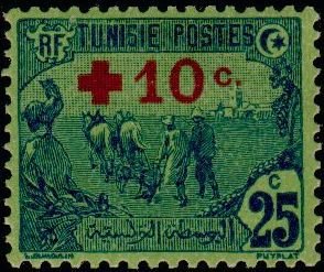 Stamp, Farmer, Tunisia,  