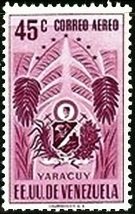 Stamp, Yaracuy a45, Venezuela,  