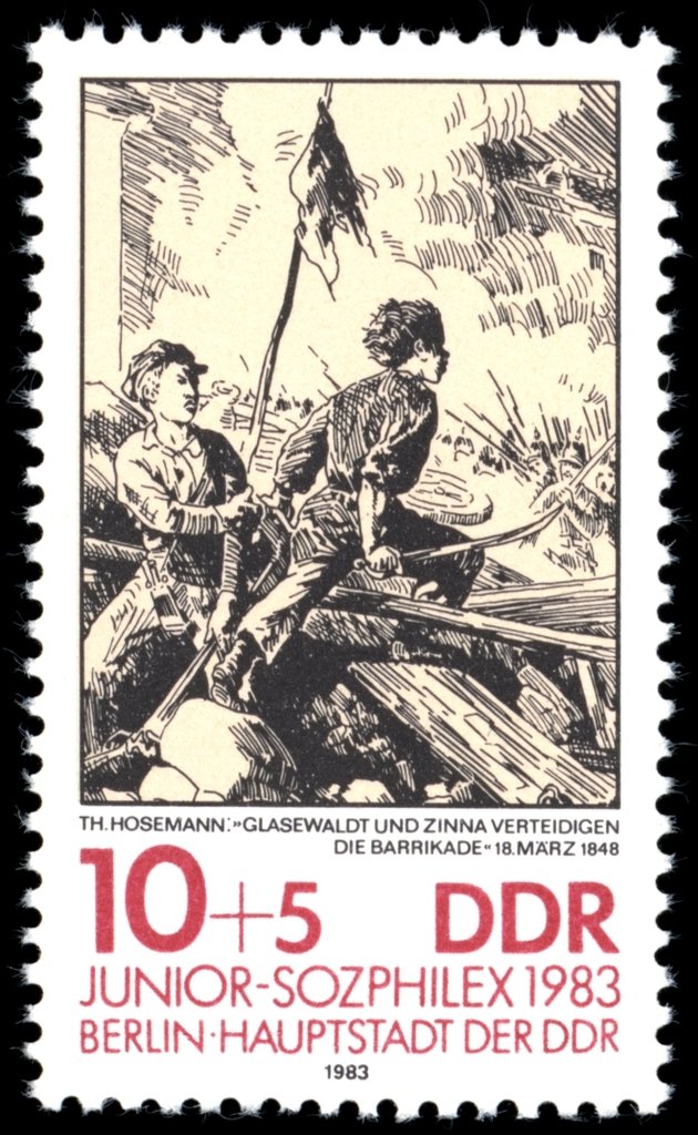 "Glasewaldt Zinna and defend the barricades" (Vol. Hosemann)