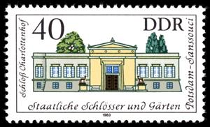 Stamp, Charlottenhof, Germany, Democratic Republic,  , UNESCO World Heritage Sites