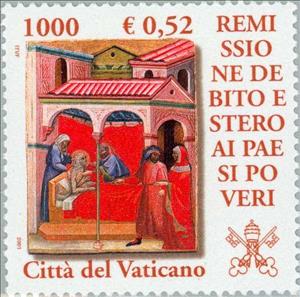 Stamp, Visiting the sick, Vatican City,  , Special Occasions, Paintings