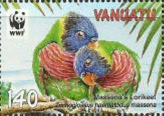 Massena Rainbow Lorikeet (Trichoglossus haematodus massena)