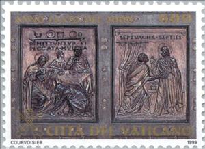 Stamp, Forgiven sinner, Vatican City,  , Biblical Accounts, Holy Year