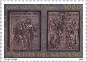 Stamp, Appearance to Thomas, Vatican City,  , Biblical Accounts, Holy Year