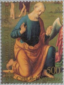 Stamp, St. Joseph, Vatican City,  , Biblical Accounts, Christmas