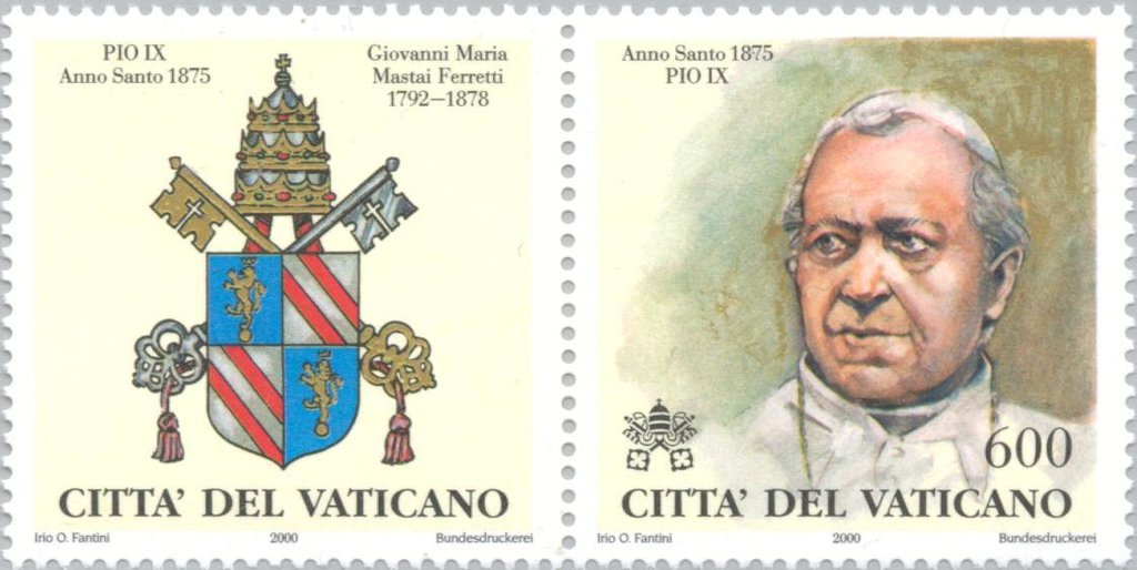 Pope Pius IX(1792-1878.reg from 1846)