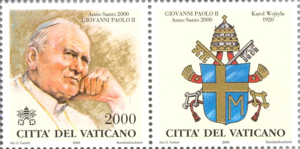 Pope Johannes PaulII(1920-2005.reg from 1978)Hl Year.2000