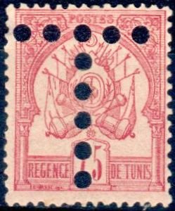 Stamp, Coat of arms, Tunisia,  