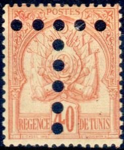 Stamp, Coat of arms, Tunisia,  