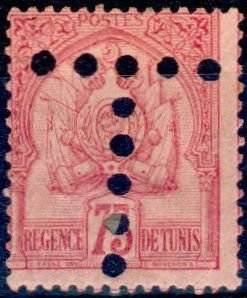 Stamp, Coat of arms, Tunisia,  