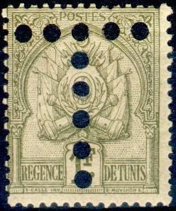 Stamp, Coat of arms, Tunisia,  