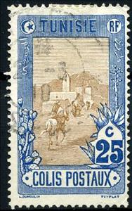Stamp, Post Rider, Tunisia,  , Mammals, Horses, Postal Traffic, Postmen, Animals (Fauna)