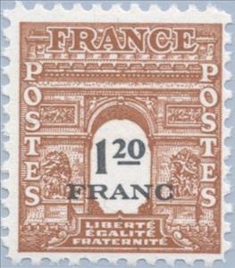 Stamp, Arc de Triomphe, France,  , Monuments, Buildings