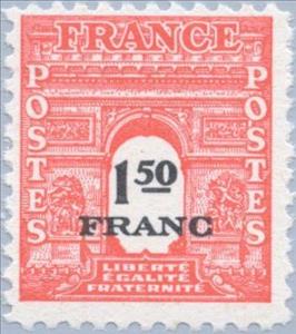 Stamp, Arc de Triomphe, France,  , Monuments, Buildings