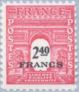 Stamp, Arc de Triomphe, France,  , Monuments, Buildings