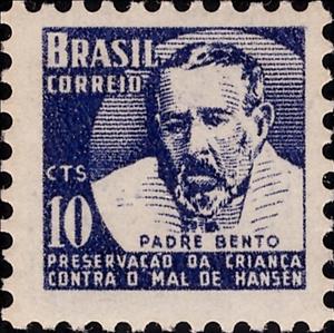 Stamp, Campaign agains Leprosy - Padre Bento, Brazil,  