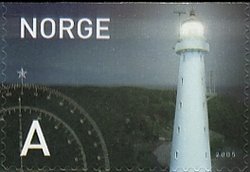Stamp, Yom Pruland, Norway,  , Lighthouses