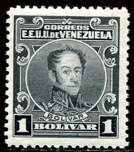 Stamp, Simón José Antonio de la Santísima Trinidad Bolívar Palacios, Venezuela,  