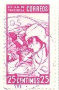 Stamp, Panoramic View of Venezuela, Venezuela,  