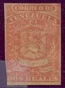 Stamp, Arms of Venezuela.1st edition, Venezuela,  