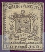 Stamp, Arms of Venezuela, Venezuela,  