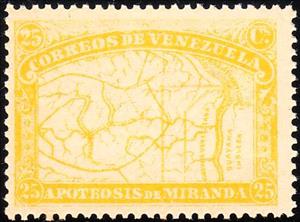 Stamp, Anniversary death of Francisco de Miranda, Venezuela,  