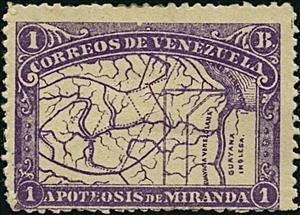 Stamp, Anniversary death of Francisco de Miranda, Venezuela,  