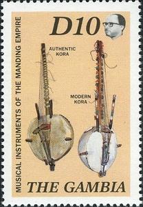 Stamp, Koras, Gambia,  , Musical Instruments