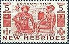 Stamp, Natives - New HEBRIDES, Vanuatu,  