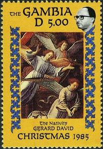 Stamp, The Nativity, Gambia,  