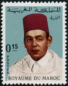 Stamp, King Hassan II (1929-1999), Morocco,  