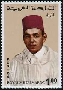 Stamp, King Hassan II (1929-1999), Morocco,  , Heads of State