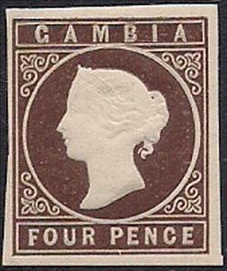 Stamp, Issue of 1869, Gambia,  