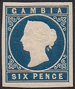 Stamp, Issue of 1869, Gambia,  