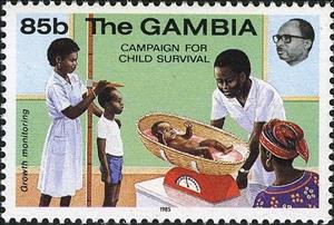 Stamp, Growth Monitoring, Gambia,  