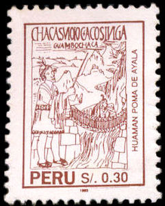 Bridge of Huaman Poma de Ayala