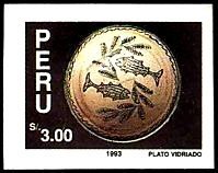 Plate with fish designs