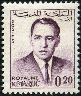 Stamp, King Hassan II, Morocco,  , Heads of State