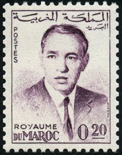 Stamp, King Hassan II, Morocco,  , Heads of State