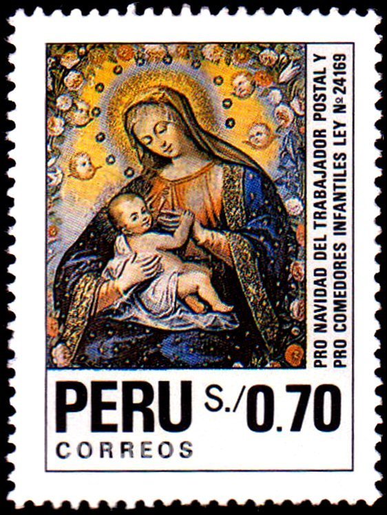 Christmas 1991 - Madonna and child
