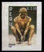 Stamp, Sculptures - Peruvian ethnic groups, Peru,  , Sculptures