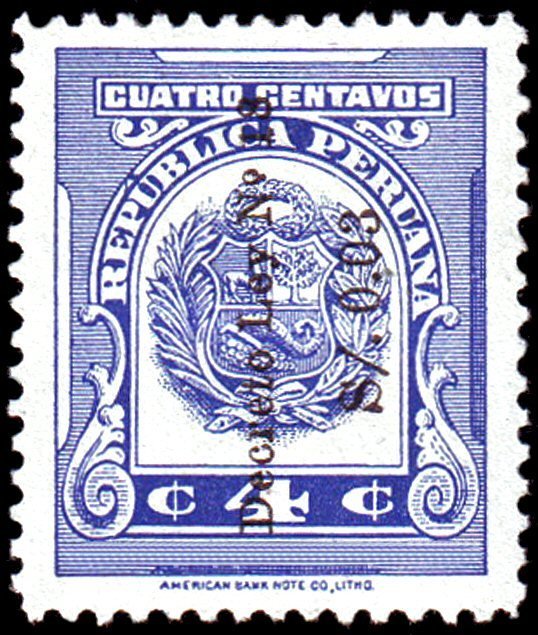 Black surcharge "Decreto Ley No. 18"