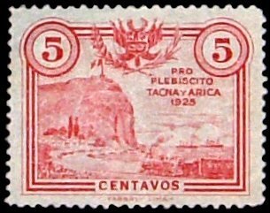 Stamp, Plebiscite issues 1925-1927, Pro Tacna and Arica, Peru,  
