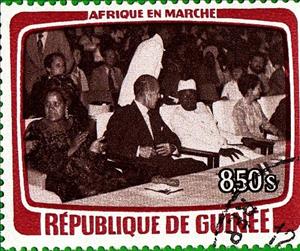 Stamp, With their wives, Guinea, Social Democratic Republic,  