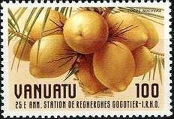 Stamp, Coconuts, Vanuatu,  , Trees, Fruits, Plants (Flora)