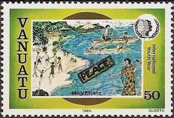 Stamp, Outrigger Canoe, Vanuatu,  , International Years