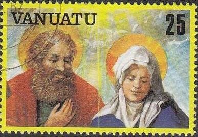 Stamp, Mary and Joseph, Vanuatu,  , Christmas